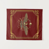 SPQRローマ紋章 タペストリー (正面(横))