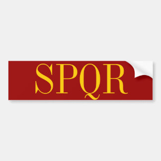 SPQR バンパーステッカー