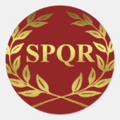 SPQR ラウンドシール (正面)