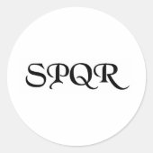 SPQR ラウンドシール (正面)