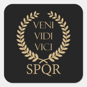 SPQR：ヴェニ、ヴィディ、ヴィチ スクエアシール