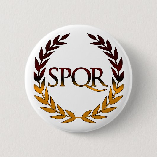 SPQR 缶バッジ (正面)