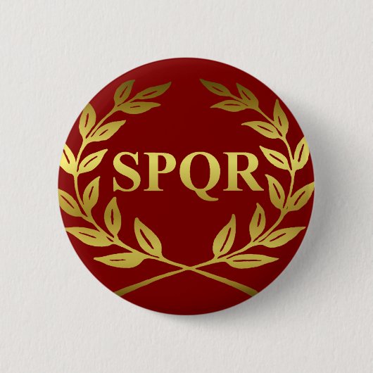 SPQR 缶バッジ (正面)