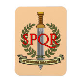  SPQR Gladius - Senatus Populusque Romanus  マグネット (縦)