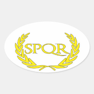 SPQR Roma 楕円形シール