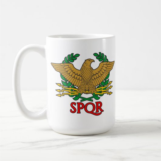SPQR - Senatus Populusque Romanus コーヒーマグカップ (左)