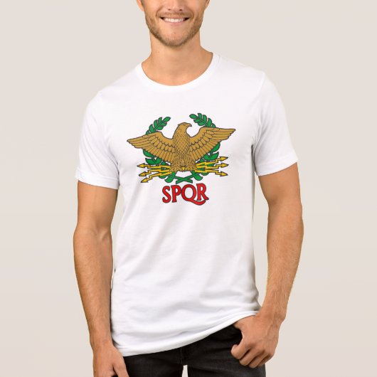 SPQR Senatus Populusque Romanus トライブレンドＴシャツ (正面)