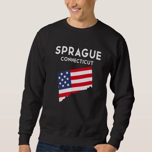 Sprague Connecticut USA州アメリカトラベルコンテ スウェットシャツ (正面)