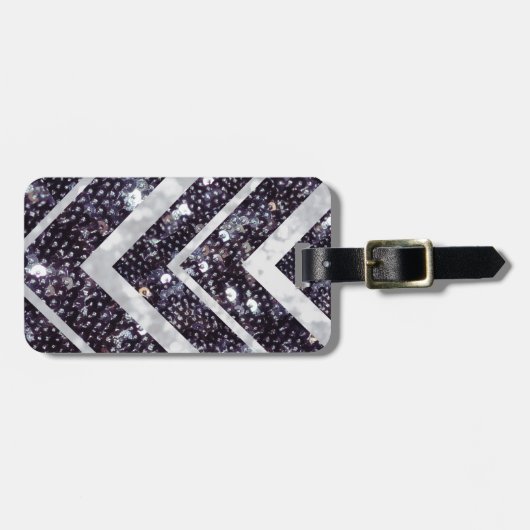 Spraklyシェブロンの荷物のラベル ラゲッジタグ (正面横)