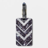 Spraklyシェブロンの荷物のラベル ラゲッジタグ (裏面縦)