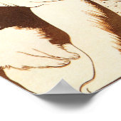 SPRATTのパテントドッグフードヴィンテージフランスのアールデコ ポスター (角)