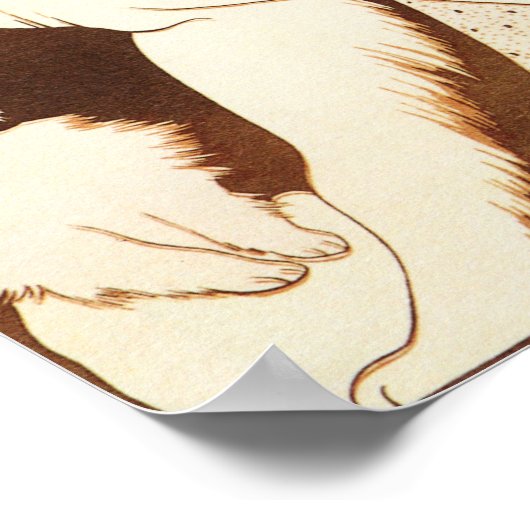 SPRATTのパテントドッグフードヴィンテージフランスのアールデコ ポスター (角)