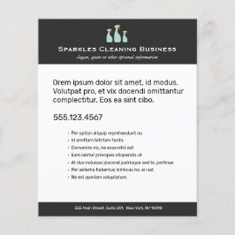 Spray Bottle Home Cleaning Service Flyer チラシ