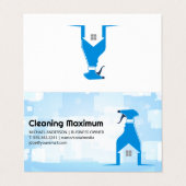Spray Cleaning Bottle | Home Cleaner Services 名刺 (外部フラット)