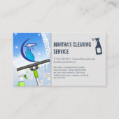 Spray Cleaning Logo | Window Squeegee Soap | Maid 名刺 (正面)