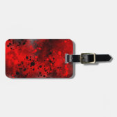 Spray Paint Splatter Effect Luggage Tag ラゲッジタグ (正面横)