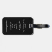 Spray Paint Splatter Effect Luggage Tag ラゲッジタグ (裏面横)