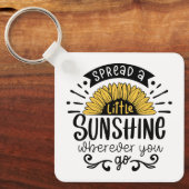 Spread a little sunshine wherever you go. キーホルダー (正面)