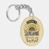 Spread a little sunshine wherever you go. キーホルダー (正面左)
