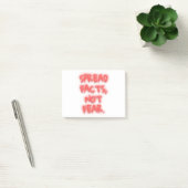 Spread facts, not fear neon sign transparent ポストイット (オフィス)
