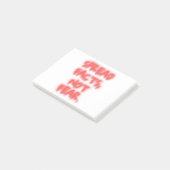 Spread facts, not fear neon sign transparent ポストイット (アングル)