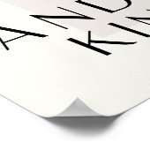 Spread Hummus and Kindness Kitchen Decor ポスター (角)