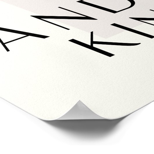 Spread Hummus and Kindness Kitchen Decor ポスター (角)