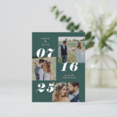 Spread Joy編集可能なカラー日付を保存 ポストカード (スタンド正面)