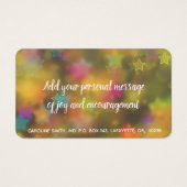 Spread Joy – メッセージカード (裏面)