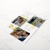 Spread Joy 実在 FOIL日付カードを保存 箔招待状 (回転した状態)