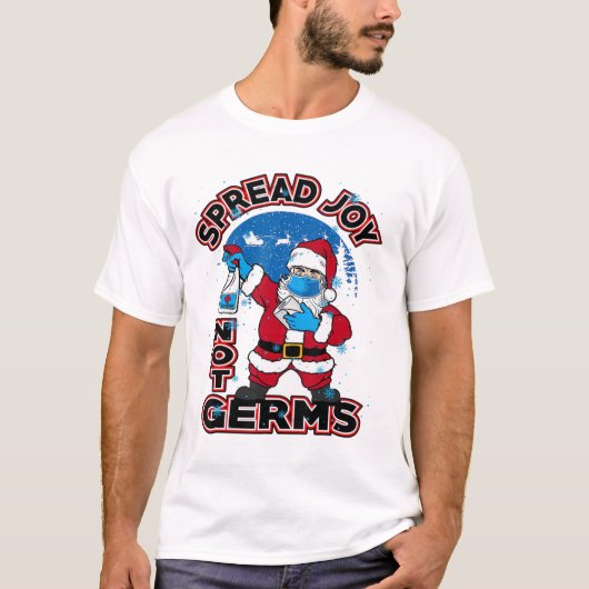 Spread Joy not Germsクリスマス2020シャツ Tシャツ (正面)