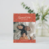 Spread Joy, Not Germs Holidayはがき シーズンポストカード (スタンド正面)