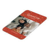 Spread Joy, Not Germs Holiday写真 マグネット (左側)