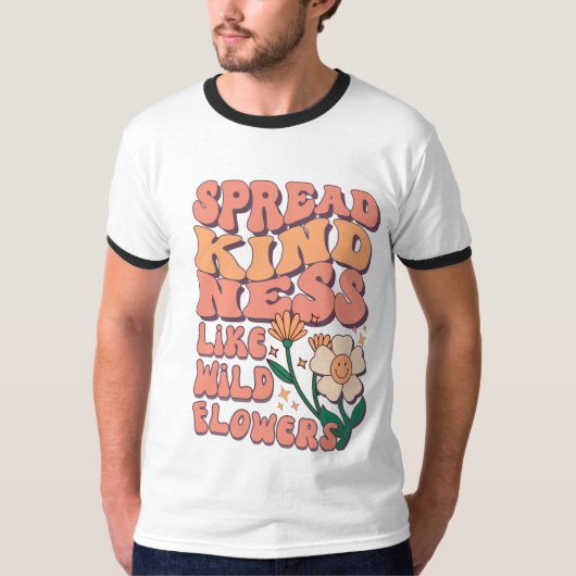 SPREAD KIND NEES LIKE WILD FLOWER Tシャツ (正面)