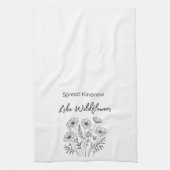 Spread kindness kitchen hand towel キッチンタオル (縦)