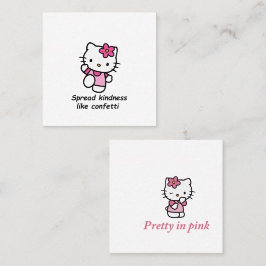 Spread Kindness Like Confetti スクエア名刺 (正面/裏面)