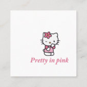 Spread Kindness Like Confetti スクエア名刺 (裏面)