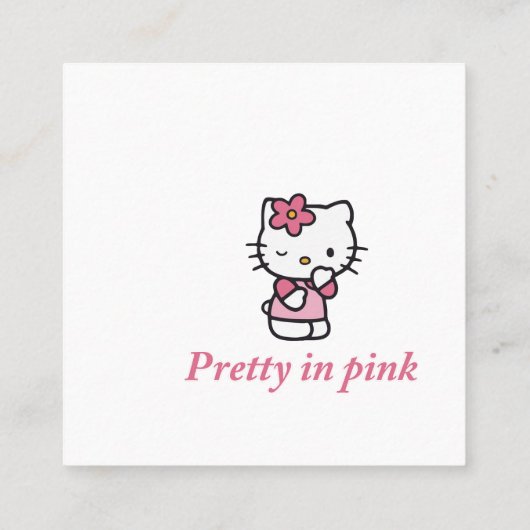 Spread Kindness Like Confetti スクエア名刺 (裏面)