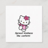 Spread Kindness Like Confetti スクエア名刺 (正面)