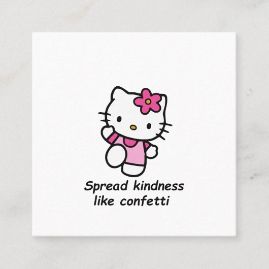 Spread Kindness Like Confetti スクエア名刺 (正面)
