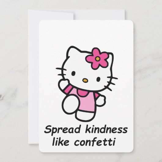 Spread Kindness Like Confetti 招待状 (正面)