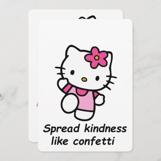 Spread Kindness Like Confetti 招待状 (正面/裏面)