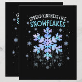 Spread Kindness Like Snowflakes Christmas Teacher (正面/裏面)