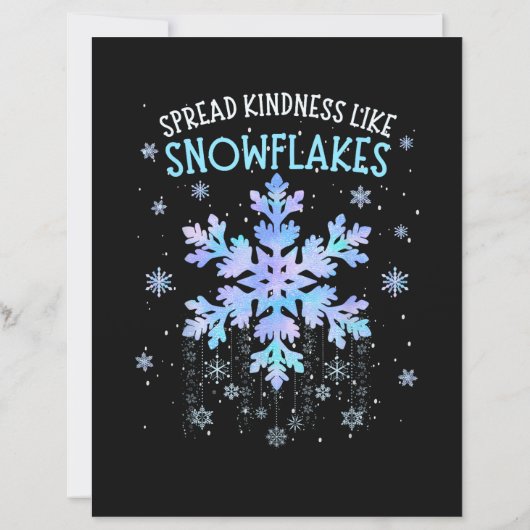 Spread Kindness Like Snowflakes Christmas Teacher (裏面)