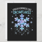 Spread Kindness Like Snowflakes Christmas Teacher  (正面)