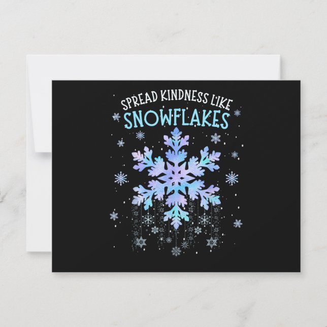 Spread Kindness Like Snowflakes Christmas Teacher  (正面)