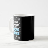 Spread Kindness Like Snowflakes Insrational Quotes コーヒーマグカップ (正面左)