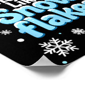 Spread Kindness Like Snowflakes Insrational Quotes ポスター (角)