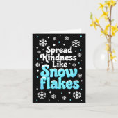 Spread Kindness Like Snowflakes Snow Days Sitive M カード (黄色い花)