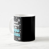 Spread Kindness Like Snowflakes Snow Days Sitive M コーヒーマグカップ (正面左)